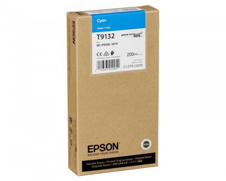 Ink-jet epson t9132 cian ink 200ml