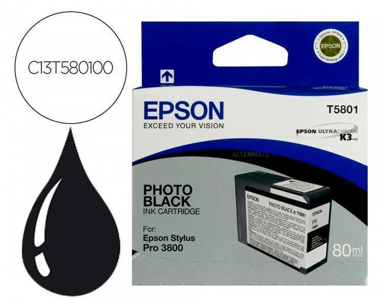 Ink-jet epson stylus pro-3800/3880 negro photo (80ml)