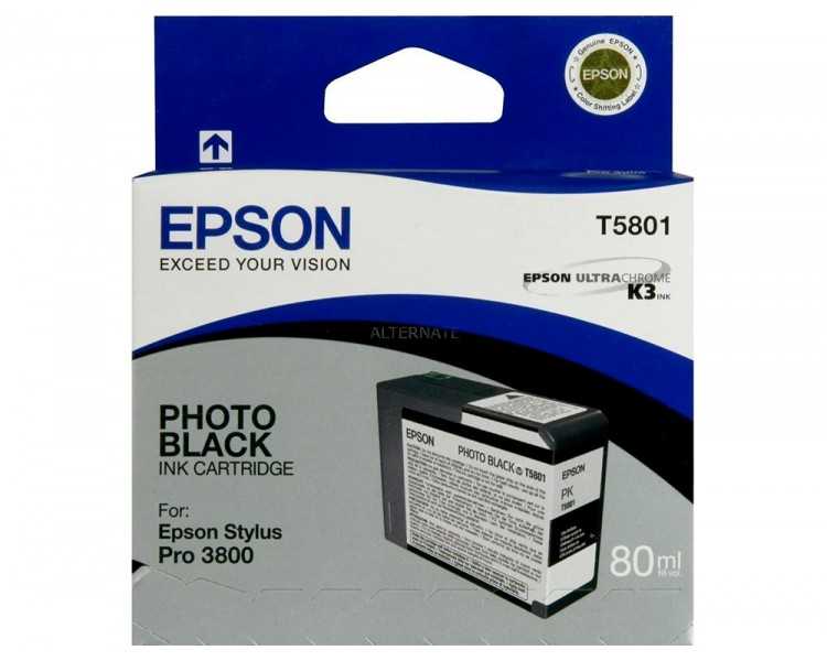 Ink-jet epson stylus pro-3800/3880 negro photo (80ml)