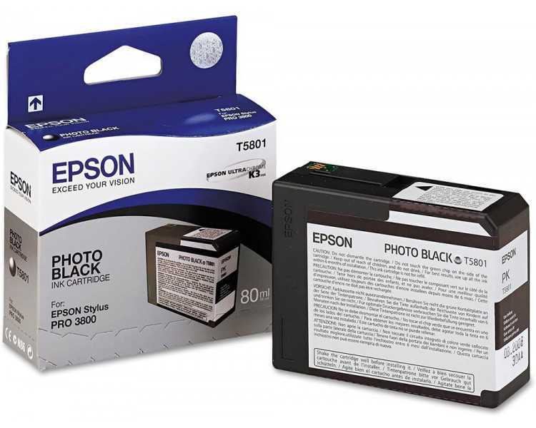 Ink-jet epson stylus pro-3800/3880 negro photo (80ml)