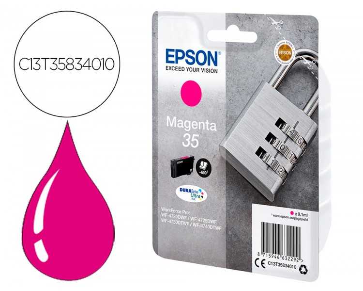 Ink-jet epson singlepack magenta 35 durabrite ultra ink
