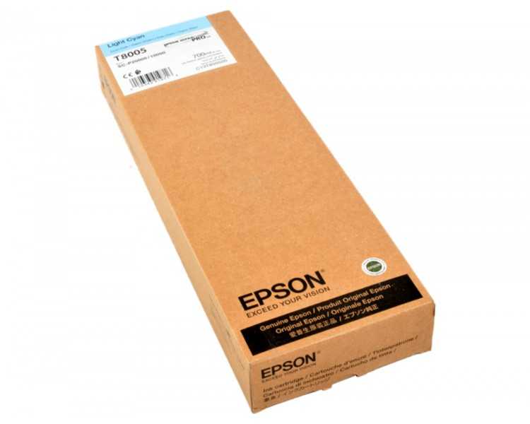 Ink-jet epson singlepack light cian t800500 ultrachrome pro 700ml