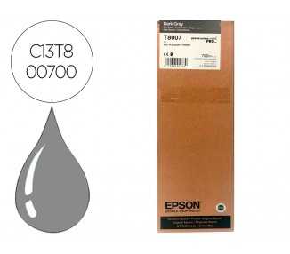 Ink-jet epson singlepack dark gray t800700 ultrachrome pro 700ml