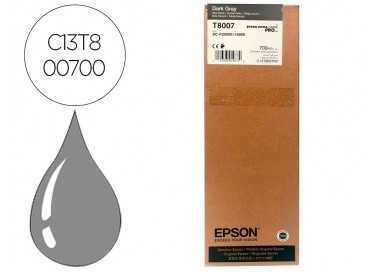 Ink-jet epson singlepack dark gray t800700 ultrachrome pro 700ml