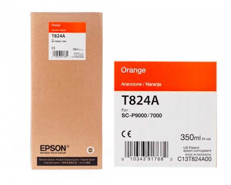 Ink-jet epson gf surecolor serie sc-p naranja ultrachrome hdx/hd 350ml