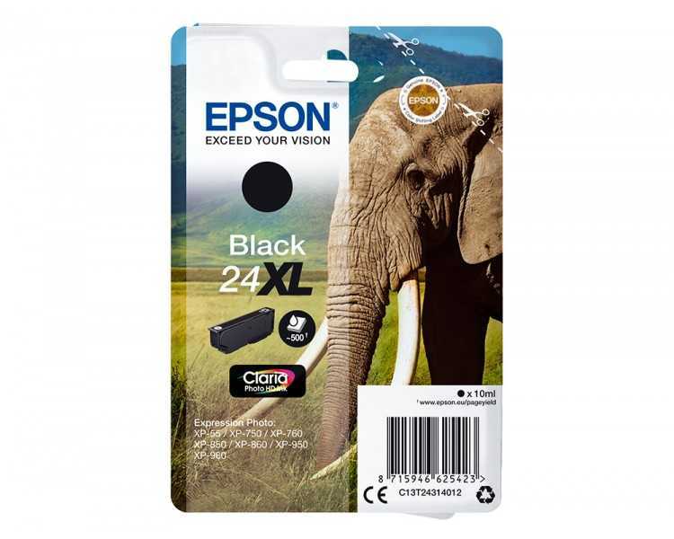 Ink-jet epson claria photo hd ink negro 24xl expression photo xp-760/950