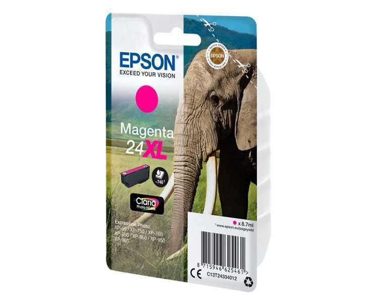 Ink-jet epson claria photo hd ink magenta 24xl
