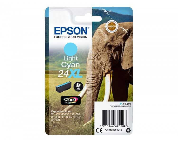 Ink-jet epson claria photo hd ink cian claro 24xl expression photo xp-950