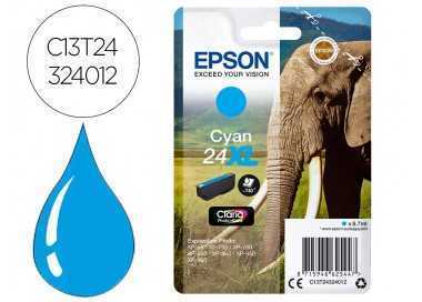 Ink-jet epson claria photo hd ink cian 24xl expression photo xp-760/950