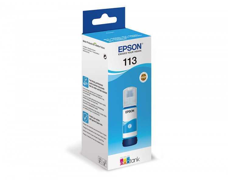 Ink-jet epson ecotank 113 series cian