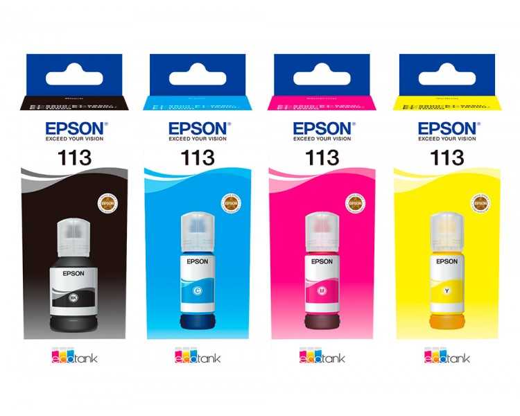 Ink-jet epson ecotank 113 series cian