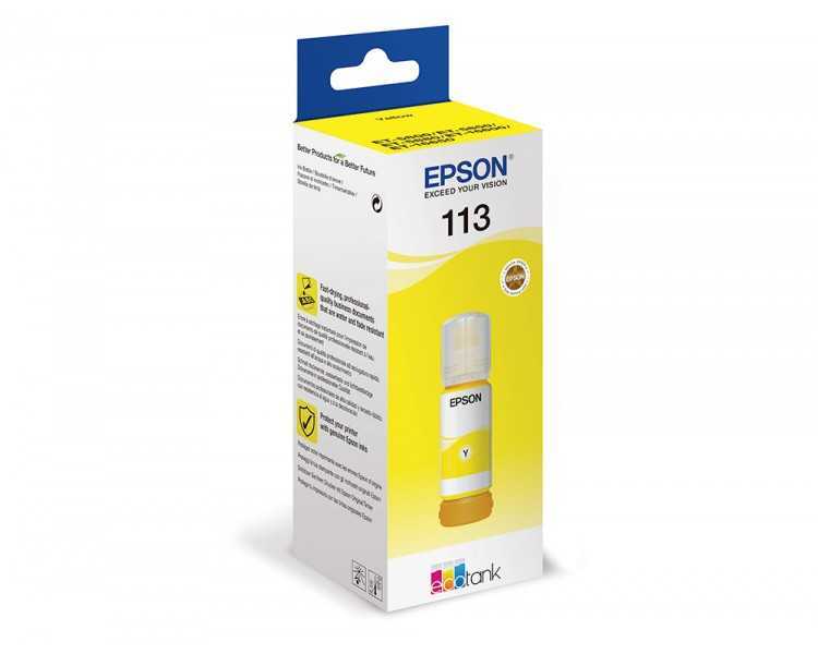 Ink-jet epson ecotank 113 series amarillo