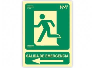 Pictograma archivo 2000 salida de emergencia izquierda pvc verde luminiscente 160x320 mm Pictograma archivo 2000 salida de emergencia izquierda pvc verde luminiscente 160x320 mm