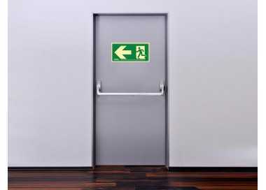 Pictograma archivo 2000 salida de emergencia izquierda pvc verde luminiscente 160x320 mm Pictograma archivo 2000 salida de emergencia izquierda pvc verde luminiscente 160x320 mm