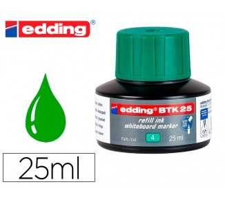 Tinta rotulador edding pizarra blanca btk-25 color verde bote 25 ml