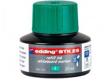 Tinta rotulador edding pizarra blanca btk-25 color verde bote 25 ml