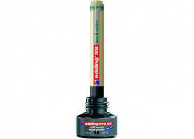 Tinta rotulador edding pizarra blanca btk-25 color negro bote 25 ml