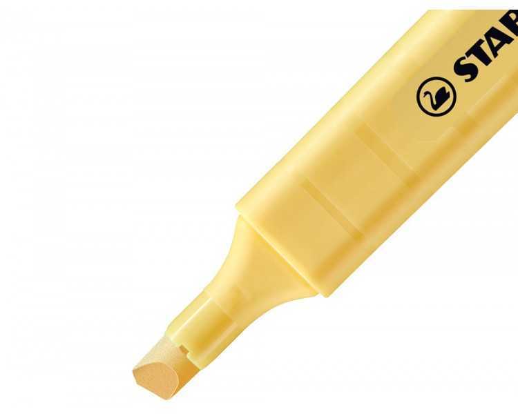 Rotulador stabilo fluorescente fino swing cool pastel amarillo cremoso