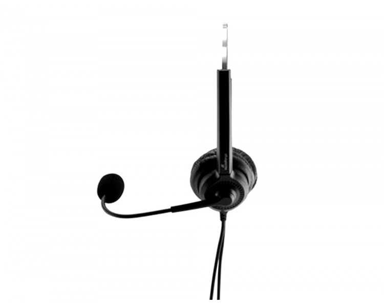 Auricular mediarange biaural diadema con microfono cable 2 mt