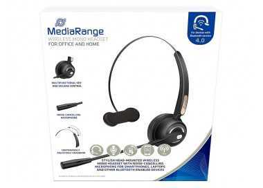 Auricular mediarange monoaural diadema inalambrico bluetooth con microfono