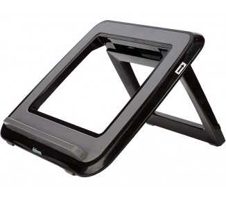 Soporte elevador fellowes i-spire para portatil hasta 17/' ajustable 7 angulos diferentes negro 320x286x42 mm