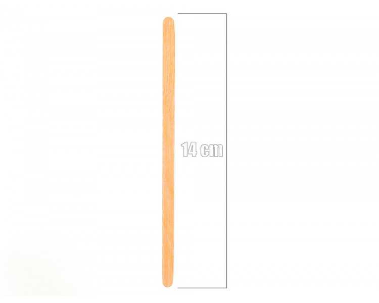 Paletina agitadora de madera 14 cm para el cafe con funda individual bolsa de 1000 unidades
