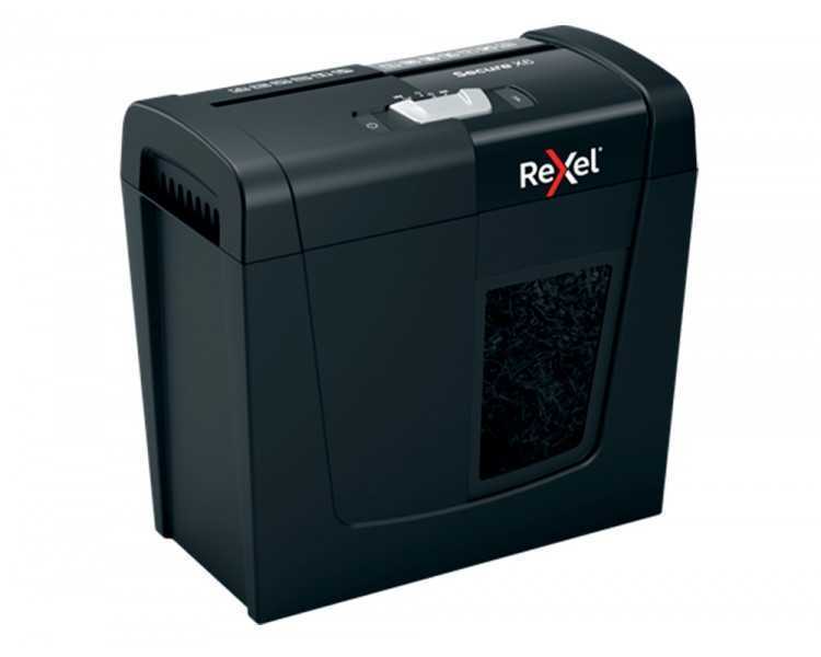 Destructora de documentos rexel secure x6 eu capacidad 6 hojas grapas clips tarjetas y cd