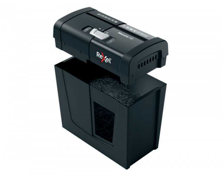 Destructora de documentos rexel secure x6 eu capacidad 6 hojas grapas clips tarjetas y cd