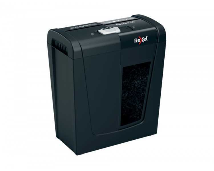 Destructora de documentos rexel secure s5 eu capacidad 5 hojas grapas clips tarjetas y cd papelera 10 l