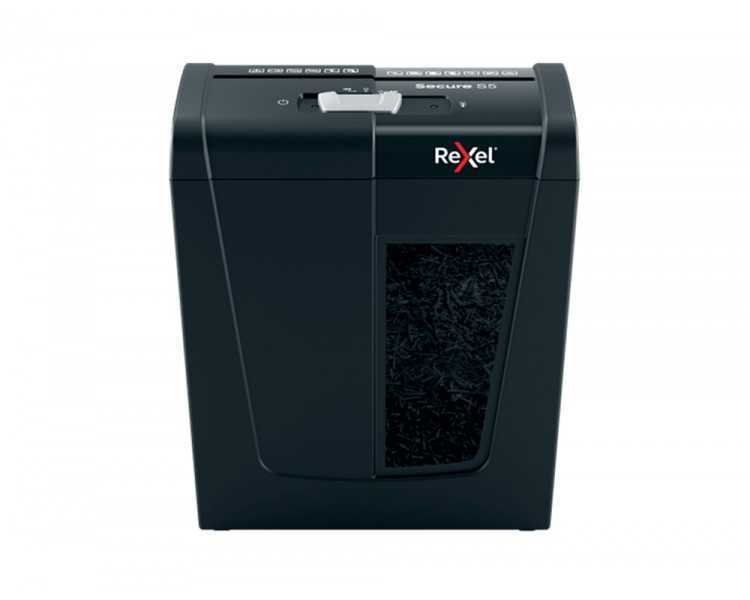Destructora de documentos rexel secure s5 eu capacidad 5 hojas grapas clips tarjetas y cd papelera 10 l