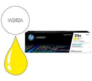 Toner hp 216a laserjet pro m155 / mfp m182n /mfp m183fw amarillo 850 paginas