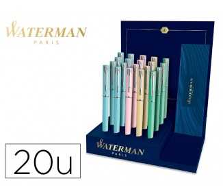 Boligrafo waterman allure pastel expositor de 20 unidades 4 colores pastel surtidos