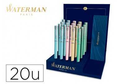Boligrafo waterman allure pastel expositor de 20 unidades 4 colores pastel surtidos