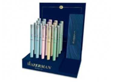 Pluma waterman allure pastel expositor de 20 unidades 4 colores pastel surtidos