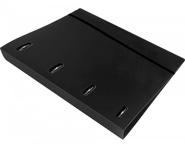 Carpeta con recambio liderpapel a4 cuadro 5mm 100 hojas 80g polipropileno 4 anillas mixtas 25mm negro
