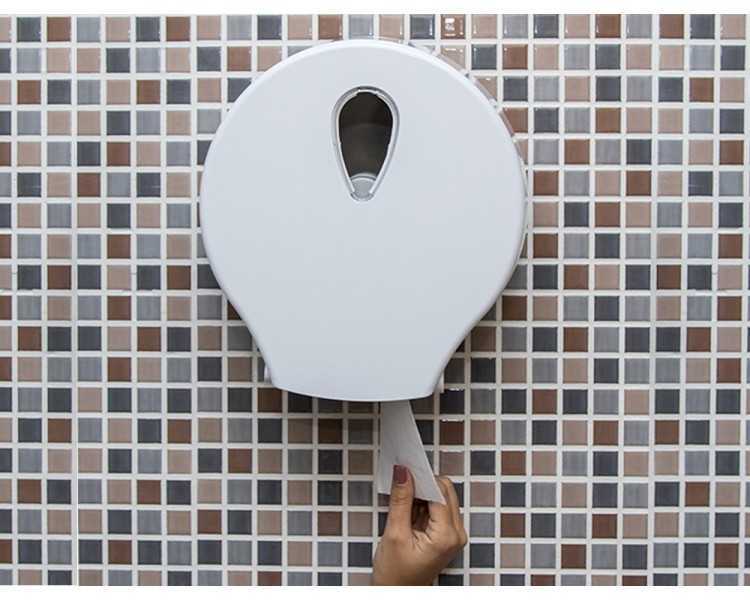 Dispensador papel higienico dahi jumbo abs color blanco 326x304x125 mm