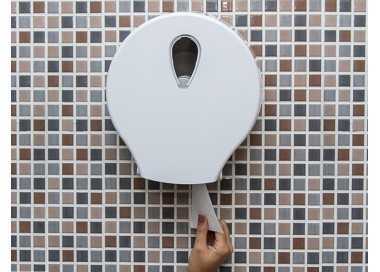 Dispensador papel higienico dahi jumbo abs color blanco 326x304x125 mm Dispensador papel higienico dahi jumbo abs color blanco 326x304x125 mm