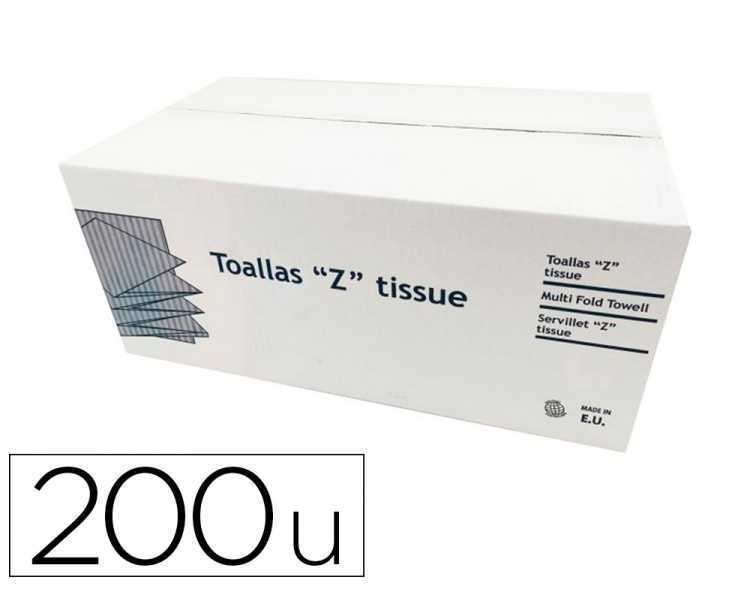 Toalla de papel secamanos dahi z ecopasta 2 capas caja con 20 paquetes de 200 unidades