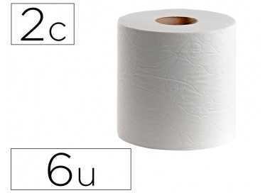 Papel secamanos dahi 2 capas celulosa gofrada 195 mm x 145 mt paquete de 6 rollos
