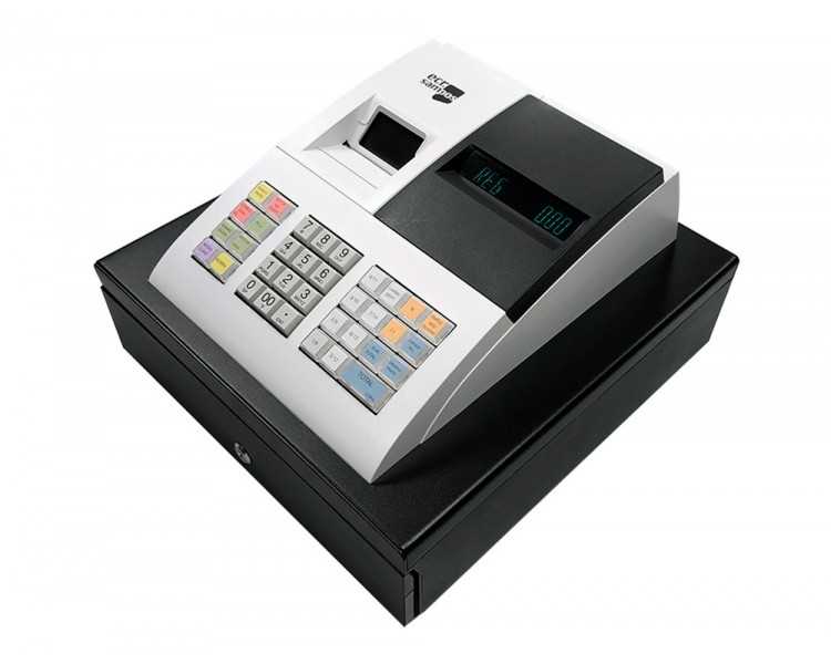Registradora ecr sampos er-057 s blanca 14 departamentos display vfd antireflejos conforme