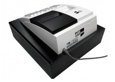 Registradora ecr sampos er-057 s blanca 14 departamentos display vfd antireflejos conforme
