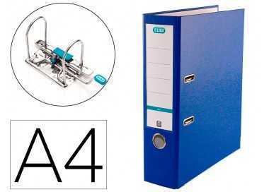 Archivador de palanca elba top carton compacto polipropileno con rado din a4 lomo de 80 mm azul