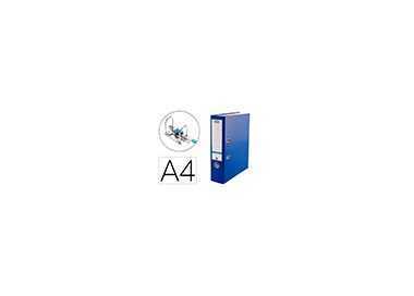 Archivador de palanca elba top carton compacto polipropileno con rado din a4 lomo de 80 mm azul
