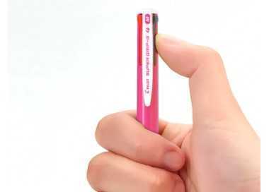 Boligrafo pilot super grip g 4 colores retractil sujecion de caucho tinta base de aceite cuerpo color rosa