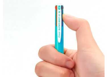 Boligrafo pilot super grip g 4 colores retractil sujecion de caucho tinta base de aceite cuerpo color azul Boligrafo pilot super grip g 4 colores retractil sujecion de caucho tinta base de aceite cuerpo color azul