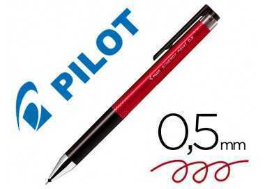 Boligrafo pilot synergy point retractil sujecion de caucho tinta gel 0,5 mm rojo