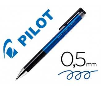 Boligrafo pilot synergy point retractil sujecion de caucho tinta gel 0,5 mm azul