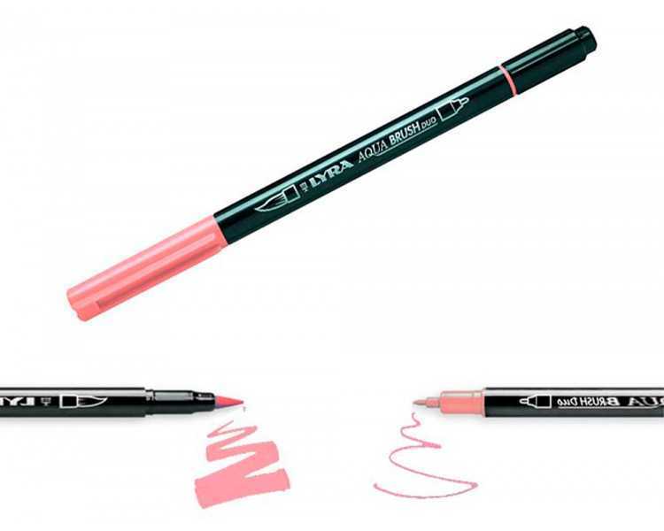 Rotulador lyra aqua brush acuarelable doble punta y pincel tonos piel blister de 6 unidades surtidas