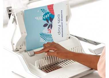 Encuadernadora para canutillo fellowes lyra 3 en 1 perfora hasta 20h a4 encuaderna 300h grapa 30h taladra 2 y 4