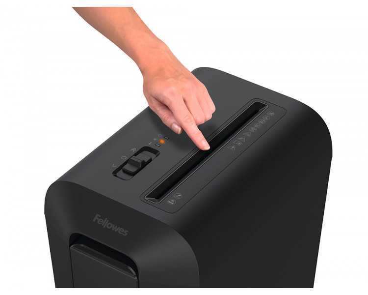 Destructora de documentos fellowes lx-65 capacidad de corte 10 hojas p4 destruye grapas clips y tarjetas